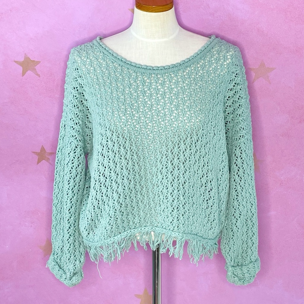Turtle Bay Vintage Open Knit Sweater Size 4